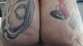 My sexy panties on his cock and my ass lets out such wet and disgusting farts his cock enjoys it a lot