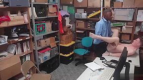 Teenie Detained By A Security Guard