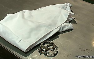 Ebony military Ts fucks muscled soldier