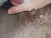 Look at the Mess that l Made with my Cum
