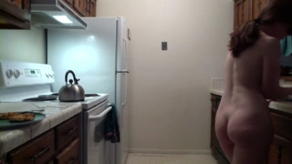 Hairy Natural Redhead Hopes English Muffins Make You Hard - Naked in the Kitchen Episode 9