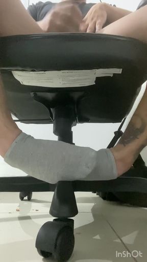 Memorable moment from "Drawing Student Gets Horny Doing Homework And Blows His Load On The Table"