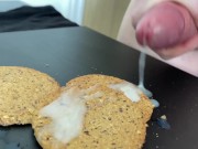 Adding extra cream to my cookies | HUGE CUMSHOT
