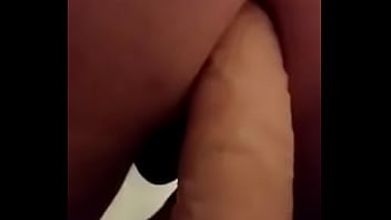 Huge dildo slut