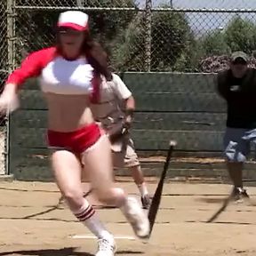 Baseball girls have a wet orgy by the pool