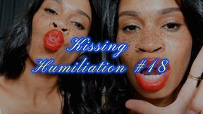 Kissing Humiliation #18- Ebony Femdom Goddess Rosie Reed Tease And Denial Lipstick Fetish Chastity Slaves- 1080p HD