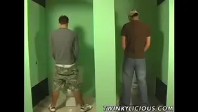 Two Tight Twinks 18+ Enjoy Gloryhole Anal and Big Cock Action
