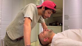 Stunning Middle Eastern gay-for-pay man predominates and abases untrained super-bitch - with deep throat instructing