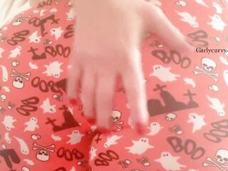 Cute Halloween pj panties tease!