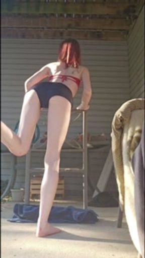 Trying to work my little skinny ass back into shape!