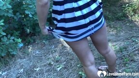 Banging Mature Housewife's Both Fuck Holes Hardcore Outdoors