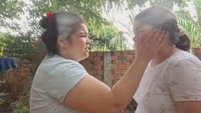 Plap plap our faces sound