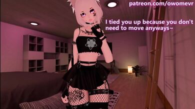 Yandere ties you up and fucks you Fantasy JOI [POV, ASMR, VRchat erp, 3D Hentai, Vtuber] Preview