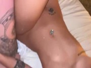 hippie hottie Indica Flower and BFF take a BIG LOAD