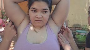 They have fun playing with my armpit