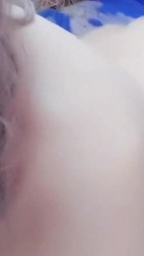 Powerful moment from "Naughty femboy peeking around corner with teasing smile"