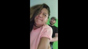 Island slut fucks ex boyfriend at a hotel while husband calls looking for her