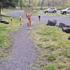 Walking naked on the trail