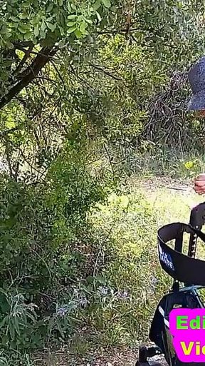 Sexy Nurse Vicki Walks in Park Flashing and Teasing You