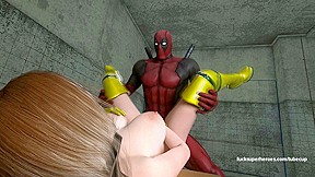 Deadpool and Rogue - Getting naughty in the bedroom