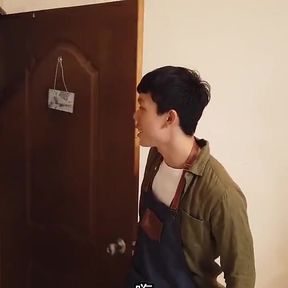 My teacher posing naked for my art lesson, but I get too horny.