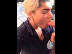 Latino Bitch Swallows Huge Load Hung White Thug