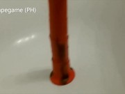 Unboxing new toy 28x5 Red Horse Didlo, SELFFUCK and Peeing
