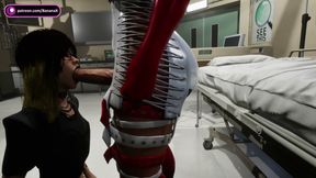 Futa Nurse Treats Patient with Her Cock