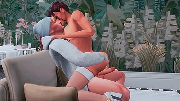 STEPFATHER BURNED HIS STEPSON FEMBOY AND GAVE HIM HARD ANAL SEX WITH A DEEP THROAT (SIMS 4 + ANIME HENTAI + SFM)