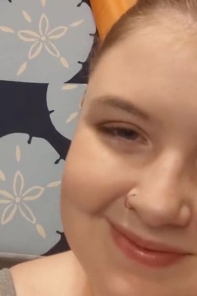 Custom cum in her mouth for me