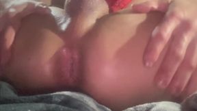 Very new to bum play but making good progress &mdash;  ????goal is to self fuck