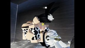Snow bunny in cow suit get fuck by she BF