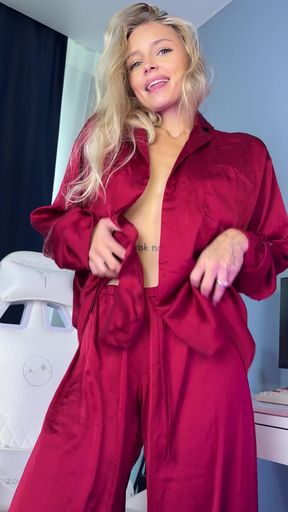 Red jumpsuit