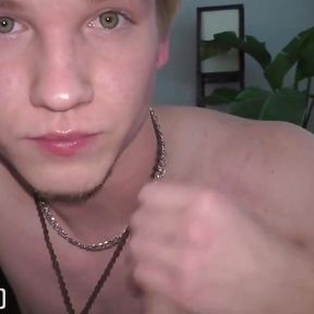 Hot Straight Blond Jock Drains Older Creeps Balls POV