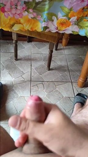 Male Masturbating Home Alone