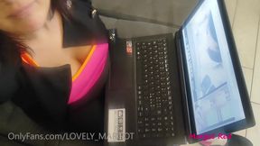 Horny Step Sister Caught Watching Porn. Immediately Cock In Mouth And Lots Of Cum