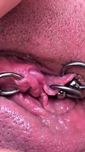 He Play with My Clit and Pierced Pussy Makes Me Fews Orgasms
