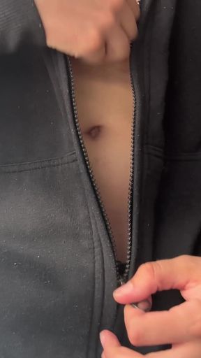 Young Amateurwith Gorgeous Cock Flashes and Play