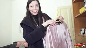 GERMAN SCOUT - First Time Anal Sex for small Tits Cougar Rina Helena at Pick Up Casting