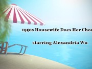 1950s Housewife Does Her Chores Promo