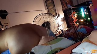 Disabled gay double penetrates self and goes up