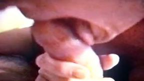 Mature bitch next door blows my cock on home XXX video