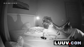 LUUV  The real couple films a spontaneous bonus porn episode late at night with cum in mouth scene