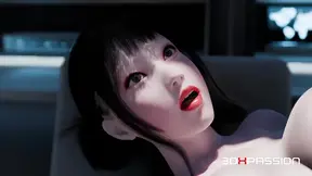 Sayuri gives a deepthroat blowjob and Reverse Cowgirl ride before an