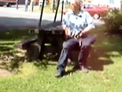 Old Man Jerks In The Park