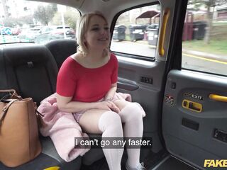 Fake Taxi Blond gets her titties and butt out previous to getting drilled for a faster ride