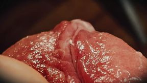 Sleepy cock gets masturbated and cumshot