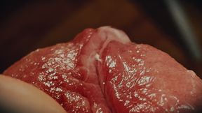 Sleepy cock gets masturbated and cumshot