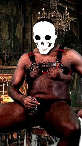 Gooning at the Haunted Mansion - Huge Cocked Beefy Jock Ready to Blow Massive Load