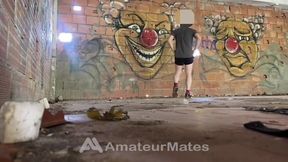 2 Amateur Boys Caught Having Quick Fun in an Abandoned Building